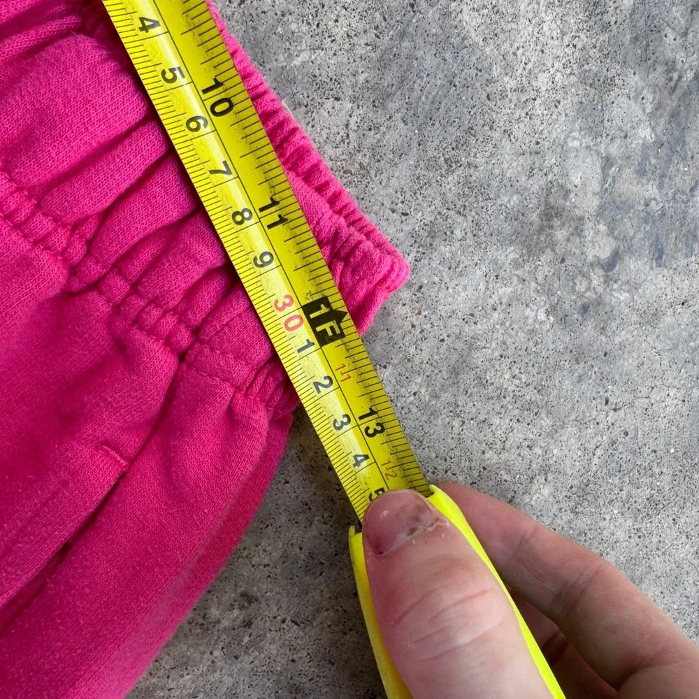 Vintage Y2K Bebe Baggy Sweatpants Baddie Core Hot Pink Medium